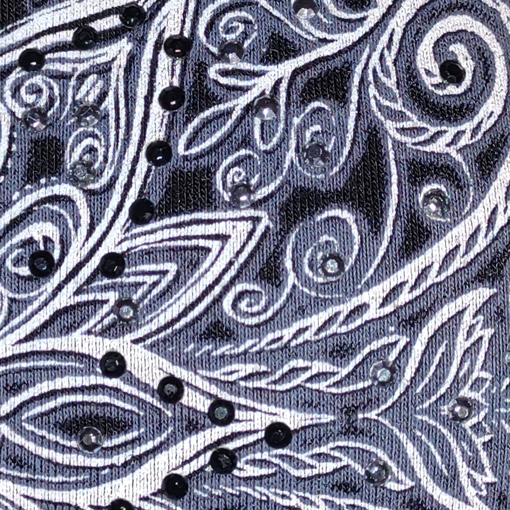 B.L.E.U. bling & lace 2X tunic top - Picture 3 of 10